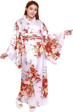 White Geisha Kimono