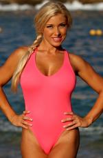 Luxurious Coral One Piece Swimsuit
